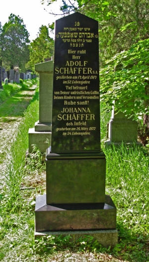 Grab Adolf und Johanna Schffer (Eltern von Nelly Schffer)
